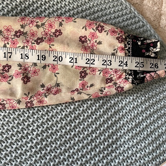 Maurices  Pink & Black and Gray Floral Slit Sleeve Shift Dress   Size M - Picture 15 of 16